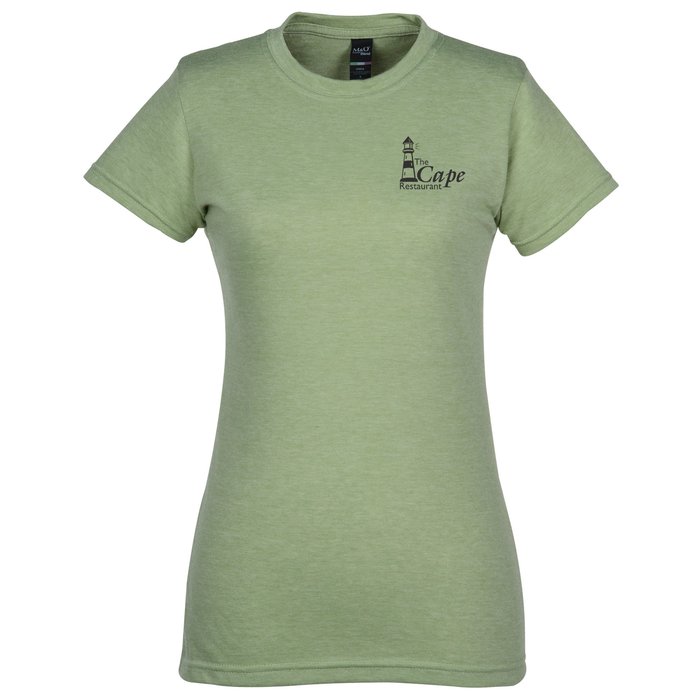 4imprint.ca: M&O Fine Blend T-Shirt - Ladies' - Screen C143383-L-S