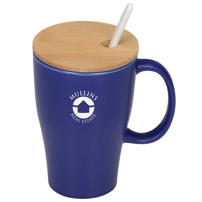 4imprint.ca Bamboo Cover Coffee Mug 10 oz. Closeout C144041CL