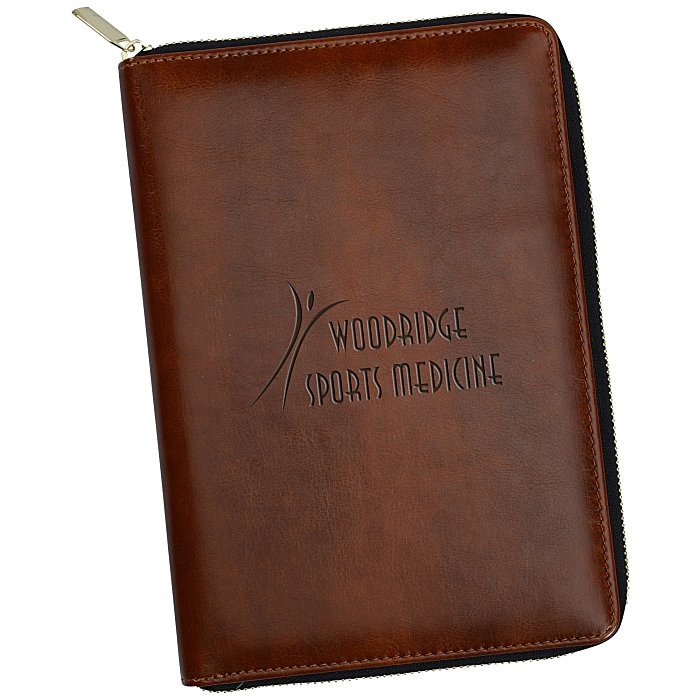 4imprint.ca Fabrizio RFID Zip Portfolio Notebook C146609