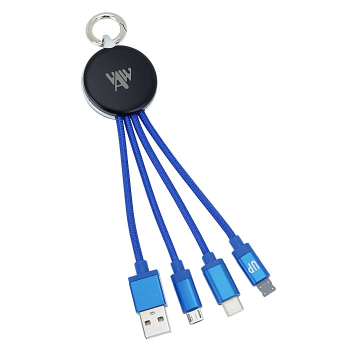 4imprint.ca: Metallic Light-up Logo Charging Cable C146544