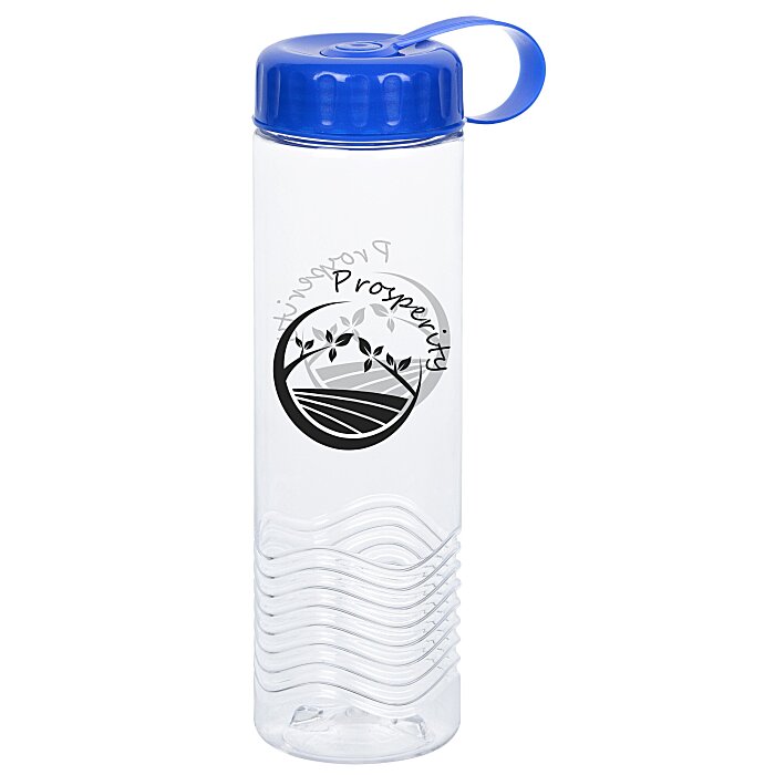 4imprint.ca Clear Impact Twist Water Bottle with Tethered Lid 24 oz