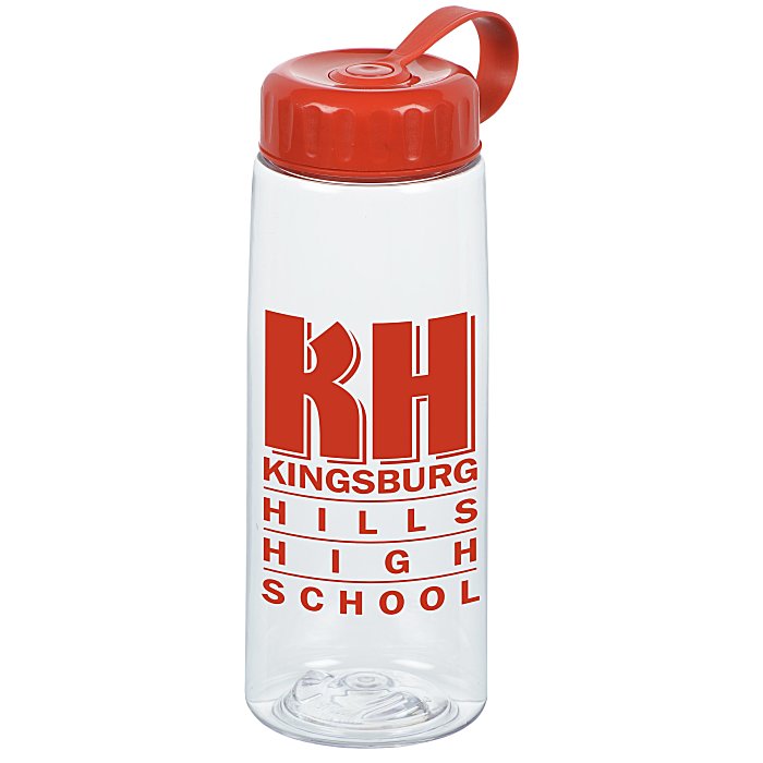 4imprint.ca Clear Impact Flair Bottle with Tethered Lid 26 oz. C132728CTL