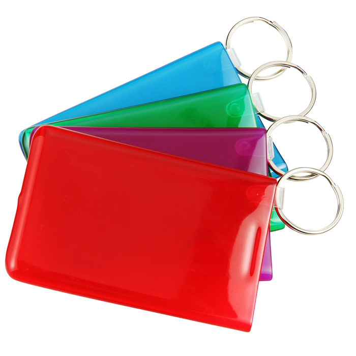 4imprint.ca Card Keeper with Keychain Translucent C108746KCT
