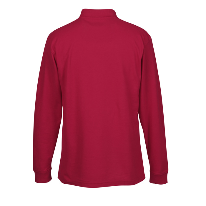 4imprint.ca: Soft Touch Pique LS Sport Shirt - Men's C109305-M-LS