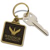 View Image 3 of 3 of Econo Metal Keychain - Square