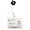 View Image 2 of 3 of Square Retractable Badge Holder with Slip-On Clip - Opaque
