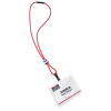 View Image 2 of 3 of Nylon Power Cord Lanyard - Square