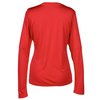 View Image 2 of 3 of Pro Team Wicking V-Neck Long Sleeve Tee - Ladies' - Screen