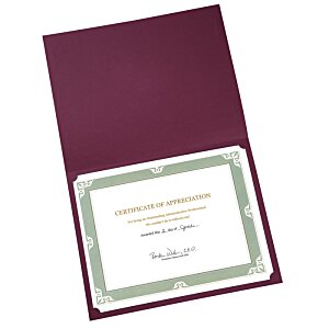 certificate holder paper folder classic 4imprint tap zoom