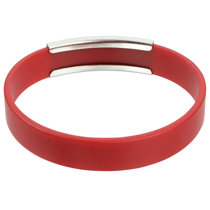 4imprint.ca Silicone Wristband with Metal Accent C128858