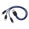 View Image 5 of 5 of Textured 3-in-1 Charging Cable