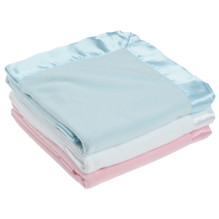 4imprint.ca Satin Trim Microfleece Baby Blanket C134417