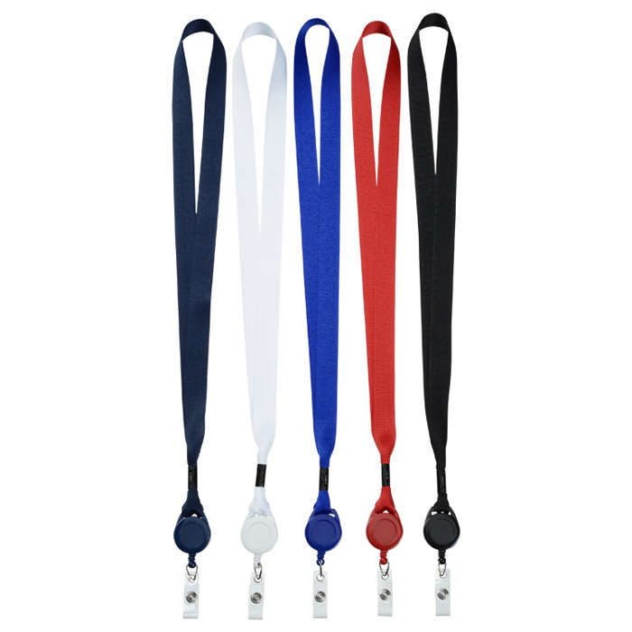 4imprint.ca: Retractable Polyester Lanyard - 3/4