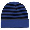 View Image 2 of 2 of Thin Stripes Cuffed Toque