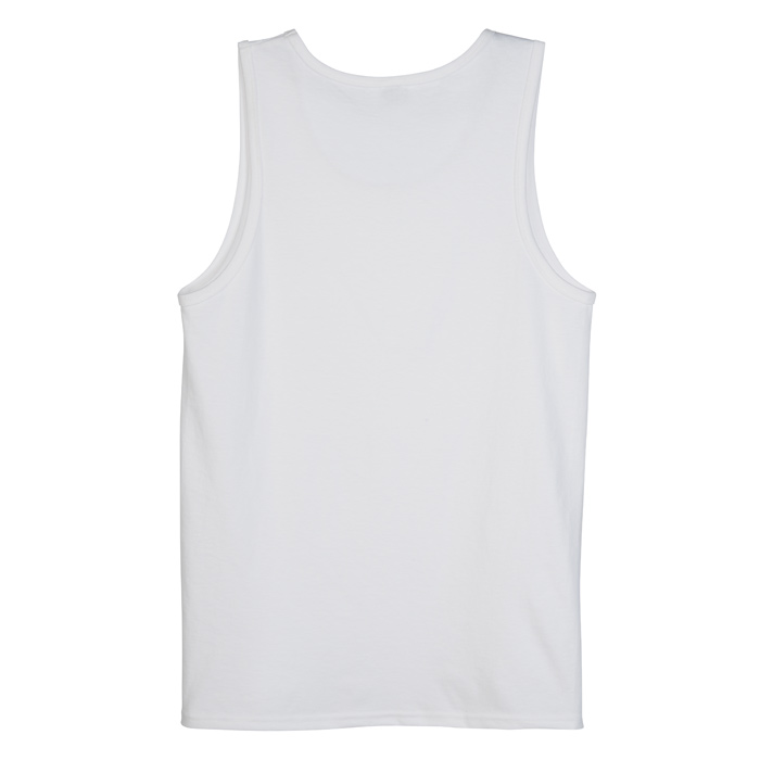 4imprint.ca: Everyday Cotton Tank Top - Men's - White - Embroidered ...