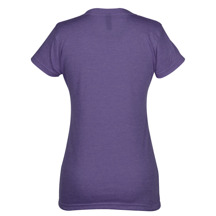 4imprint.ca: M&O Fine Blend V-Neck T-Shirt - Ladies' - Screen C143383-L ...