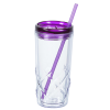 View Image 2 of 4 of Refresh Simplex Tumbler with Straw - 16 oz. - Clear