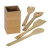 View Image 2 of 2 of Bamboo 4-Piece Kitchen Tool Set in Canister