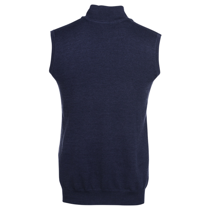 4imprint.ca: Cotton Blend 1/4-Zip Sweater Vest - Men's C144834-M-QZ-V