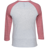 View Image 2 of 3 of Unisex Tri-Blend Baseball Tee - Embroidered