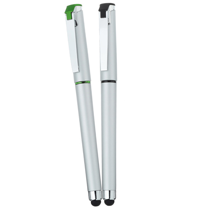 Soft Touch Accent Gel Pen With Colored Stylus