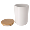 View Image 3 of 3 of Ceramic Container with Bamboo Lid - 24 oz.