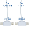 View Image 5 of 5 of Take Along Duo Charging Cable and Ear Buds - Closeout