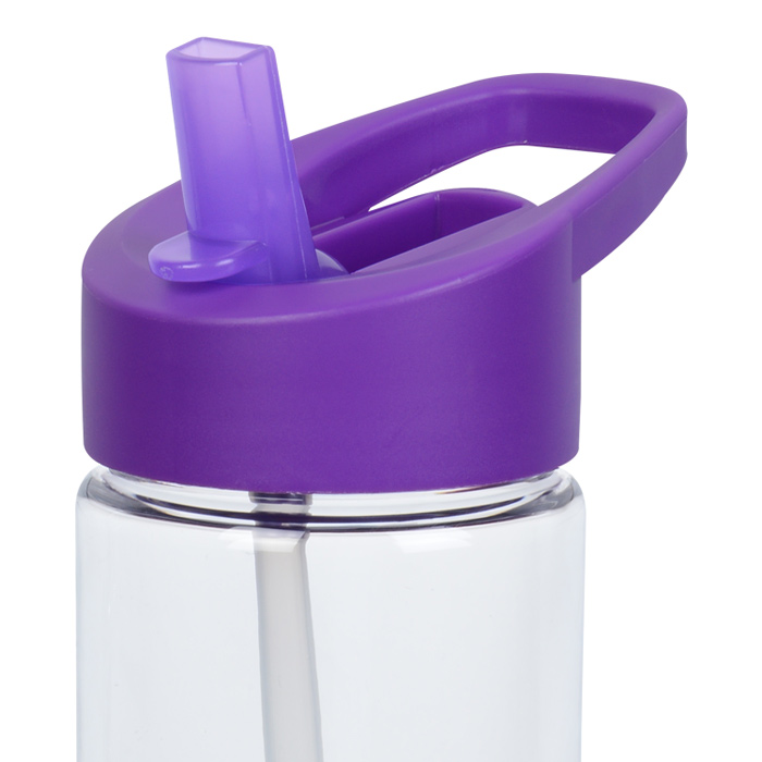 flip lid water bottle with straw