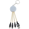 View Image 2 of 6 of Colour Changing Light-Up Logo Charging Cable Keychain