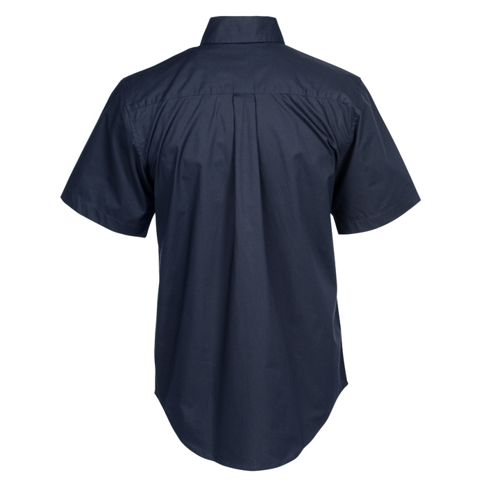4imprint.ca: Comfort Stretch Short Sleeve Poplin Shirt - Men's C155825-M-SS
