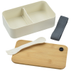 View Image 2 of 7 of Bento Box with Bamboo Cutting Board Lid