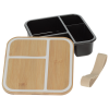 View Image 3 of 4 of Square Bento Box with Bamboo Lid