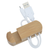 View Image 3 of 6 of Bamboo Phone Stand and Cable Organizer