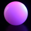 View Image 4 of 8 of Blinky Rubber Bouncy Ball - Multicolour