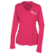 4imprint.ca: Pro Team Wicking V-Neck Long Sleeve Tee - Ladies' - Screen ...