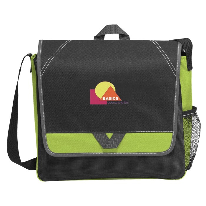 4imprint.ca Elation Messenger Bag Embroidered C115349E