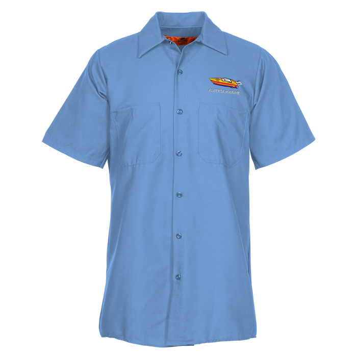 4imprint.ca: Red Kap Industrial Short Sleeve Work Shirt C123491-SS