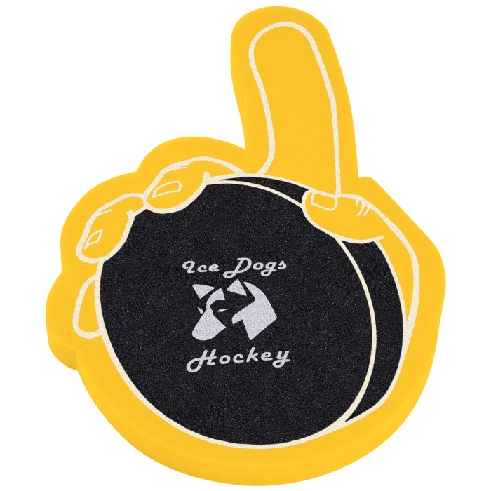 4imprint.ca Hockey Puck Foam Hand Small C126757SM
