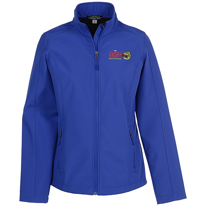4imprint.ca: Crossland Soft Shell Jacket - Ladies' - 24 hr C129645-L-24HR