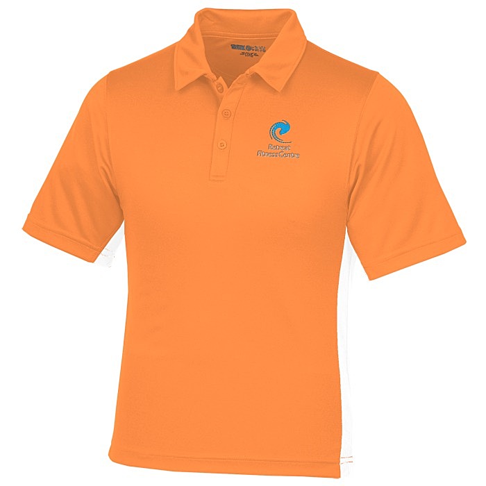 4imprint.ca: Side Swipe Colour Block Performance Polo - Men's - 24 hr ...