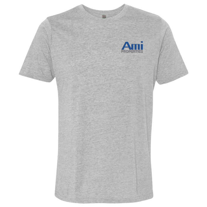 Next Level Poly/Cotton Crew T-Shirt - Soft Blended Fabric, Sizes S-2XL, White