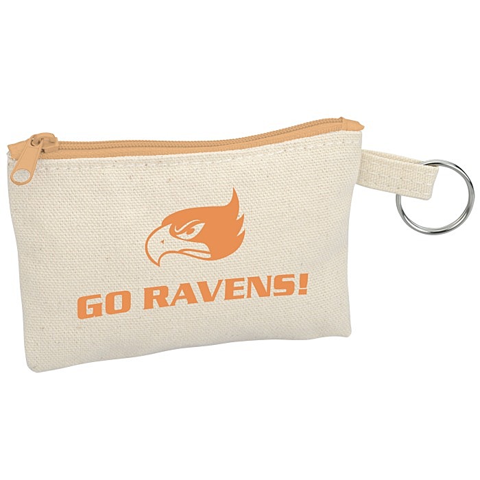 4imprint.ca Chroma Zip Cotton Key Ring Pouch C142195