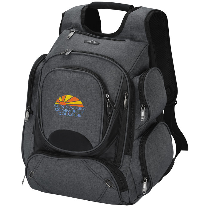 4imprint.ca: elleven Checkpoint-Friendly Laptop Backpack - Embroidered