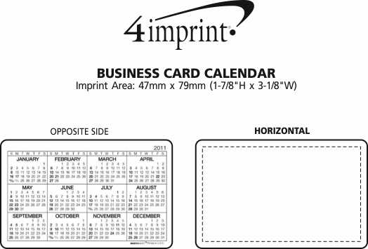 4imprint.ca: Business Card Calendar C100774