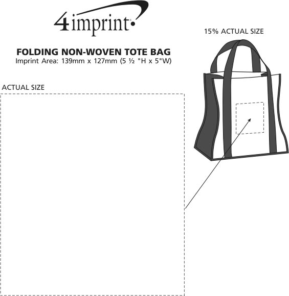 4imprint.ca: Folding Non-Woven Tote Bag C101032