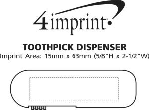 Imprint Area of Toothpick Dispenser