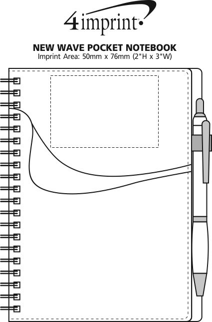 Imprint Area of New Wave Pocket Notebook