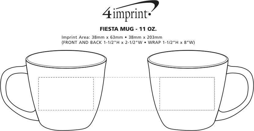 Imprint Area of Fiesta Mug - 11 oz.