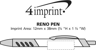 Imprint Area of Reno Pen