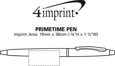 Imprint Area of Primetime Pen